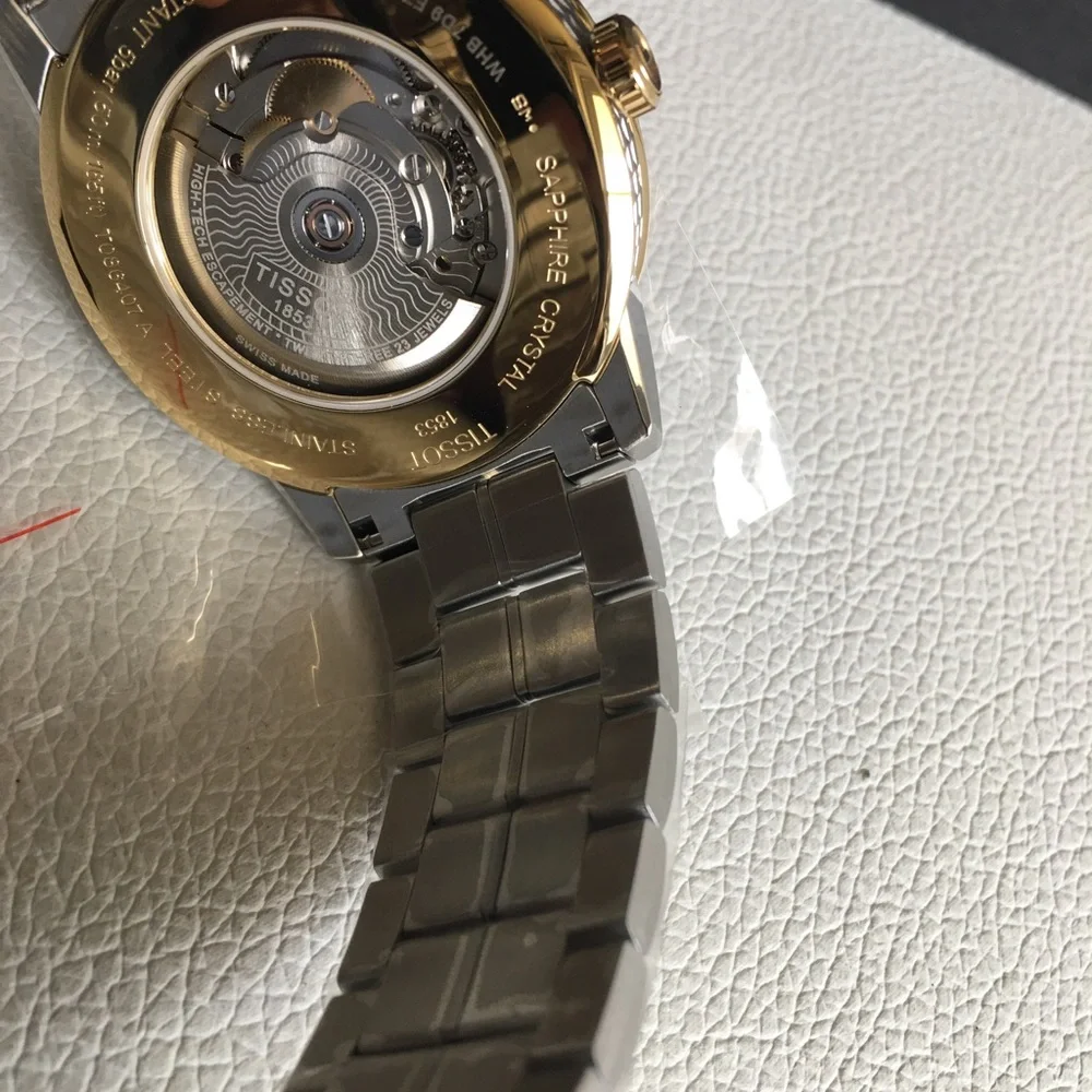 TISSOT Powermatic 80 Ivory Dial Men’s Watch T0864072226100